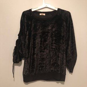 Ultra Flirt shiny velvet sweat shirt  size Large